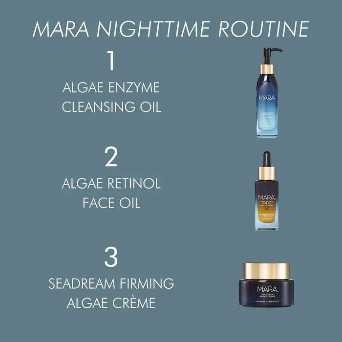 Aceite facial con retinol y algas de té verde y onagra en tamaño mini/de viaje de MARA