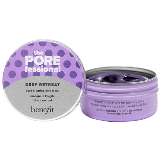 Mascarilla de arcilla limpiadora de poros The POREfessional Deep Retreat de Benefit Cosmetics en tamaño mini o de viaje