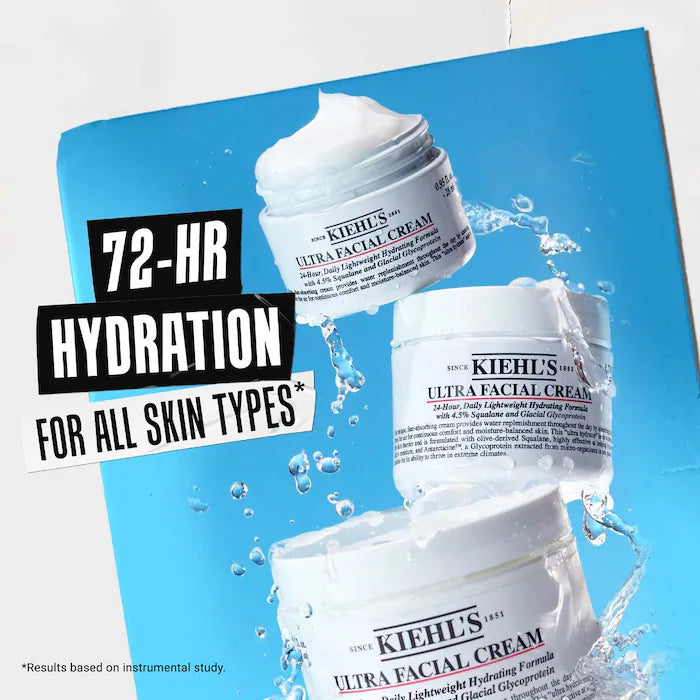 Kiehl's Since 1851 Ultra Facial Refillable Moisturizing Cream with Squalane Ultra Hydration Duo Gift Set