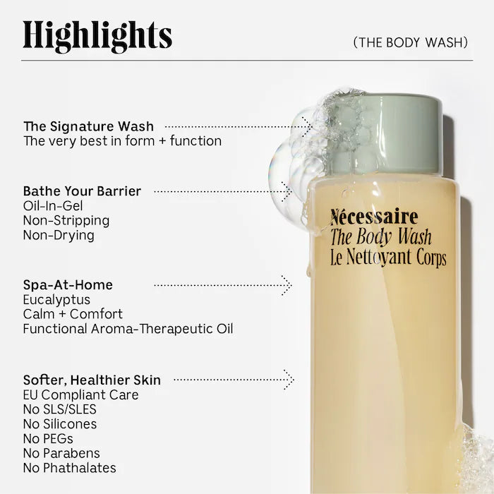 Nécessaire Mini/Travel Size The Body Wash - With Niacinamide, Vitamins + Plant Surfactants