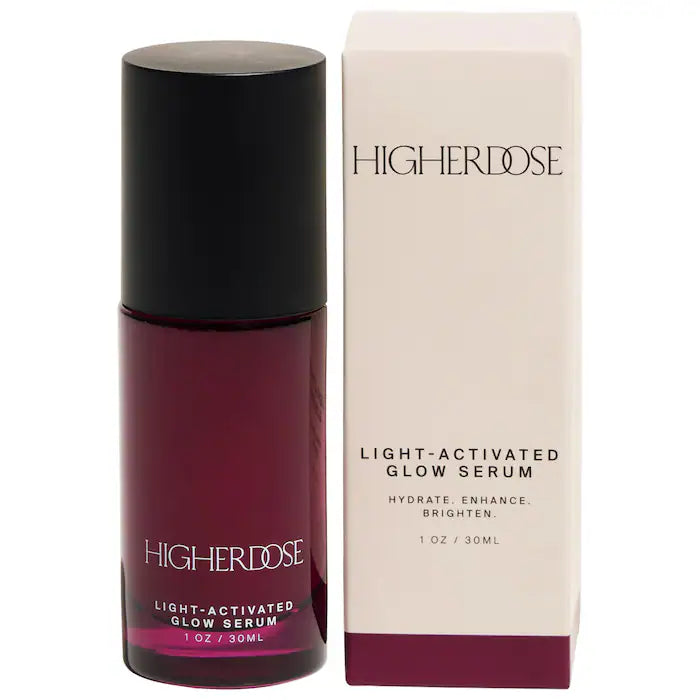 HigherDOSE Mini/Travel Size Light-Activated Glow Serum with Copper Peptides and Vegan Collagen