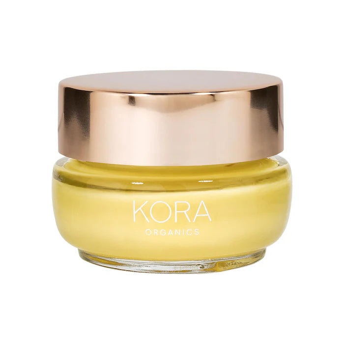 Crema hidratante iluminadora con cúrcuma en tamaño mini o de viaje de KORA Organics