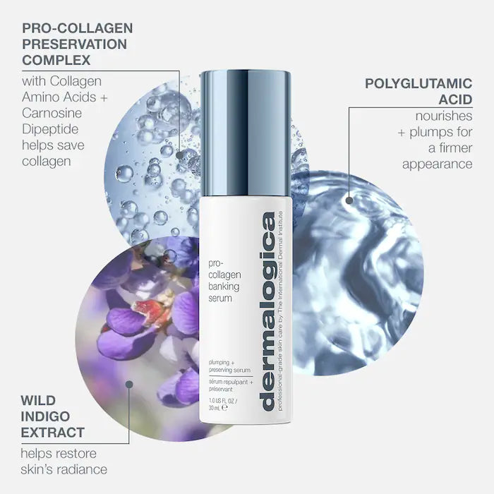 Suero Dermalogica Pro-Collagen Banking en tamaño mini/de viaje con ácido poliglutámico