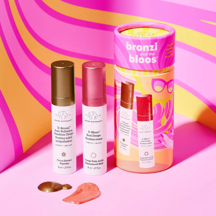 Drunk Elephant Bronzi and the Bloos Color Serum Duo