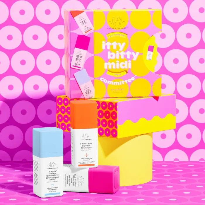 Drunk Elephant Itty Bitty Midi Committee Serum Trio: An Acid Kit