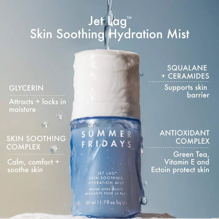 Summer Fridays Mini/Travel Size Jet Lag Skin Soothing Hydration Mist