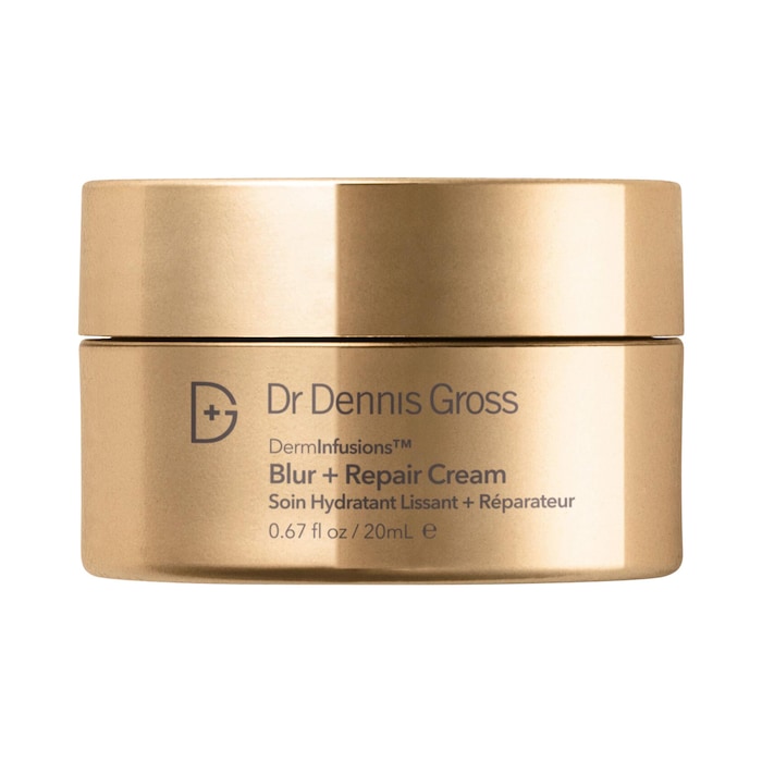 Dr. Dennis Gross Skincare  Mini/Travel Size DermInfusions™ Blur + Repair Cream with Hyaluronic Acid and Peptides