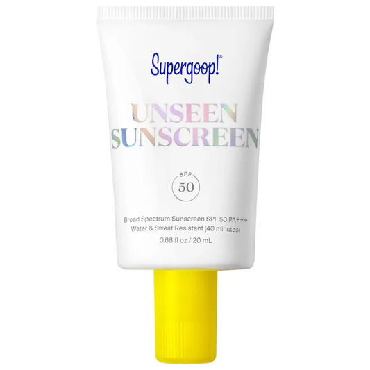 Supergoop! Mini/Travel Size Unseen Sunscreen SPF 50 Invisible Sun Protection for Face