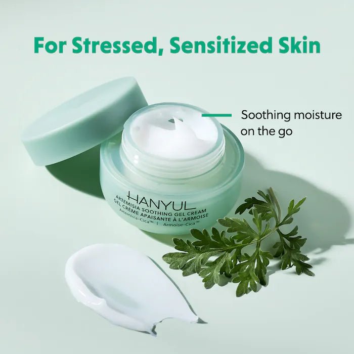 Hanyul Mini/Travel Size Artemisia Soothing Gel Cream Moisturizer with Centella Asiatica and Niacinamide