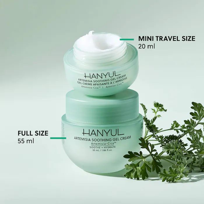 Hanyul Mini/Travel Size Artemisia Soothing Gel Cream Moisturizer with Centella Asiatica and Niacinamide