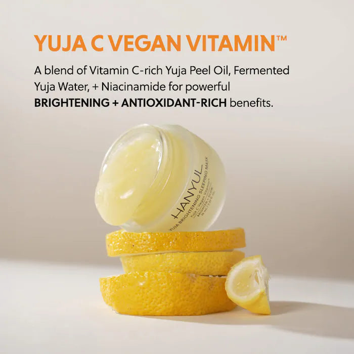 Hanyul Mini/Travel Size Yuja Brightening Sleeping Mask with Vitamin C and Niacinamide