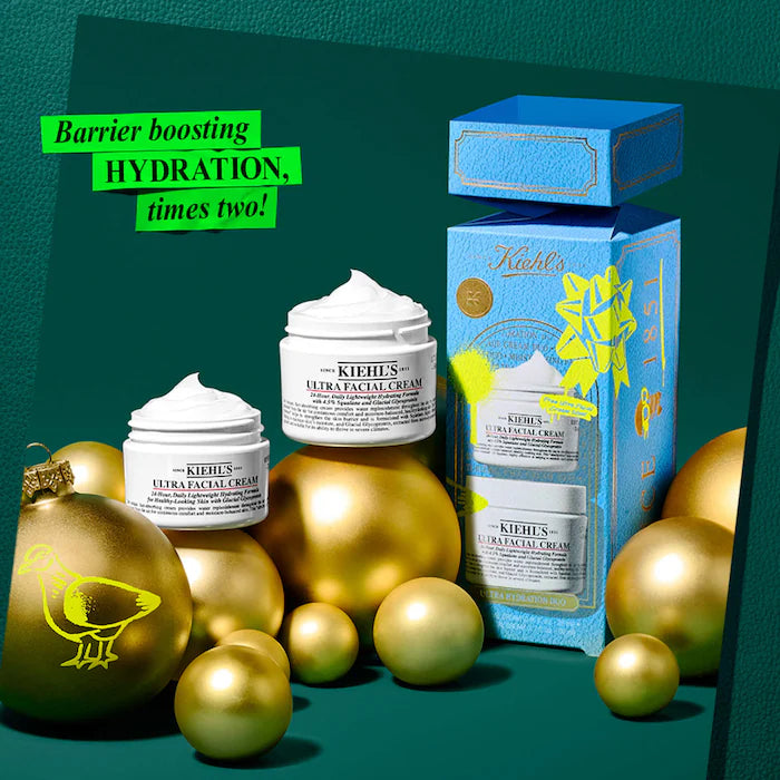 Kiehl's Since 1851 Ultra Facial Refillable Moisturizing Cream with Squalane Ultra Hydration Duo Gift Set