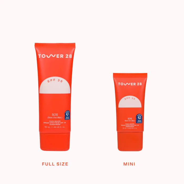 Tower 28 Beauty  Mini/Travel Size SOS FaceGuard SPF 30 Mineral Sunscreen