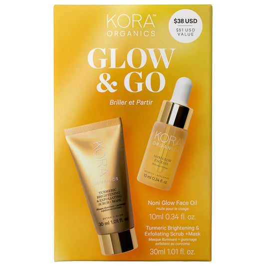KORA Organics Glow & Go Skincare Mini Gift Set