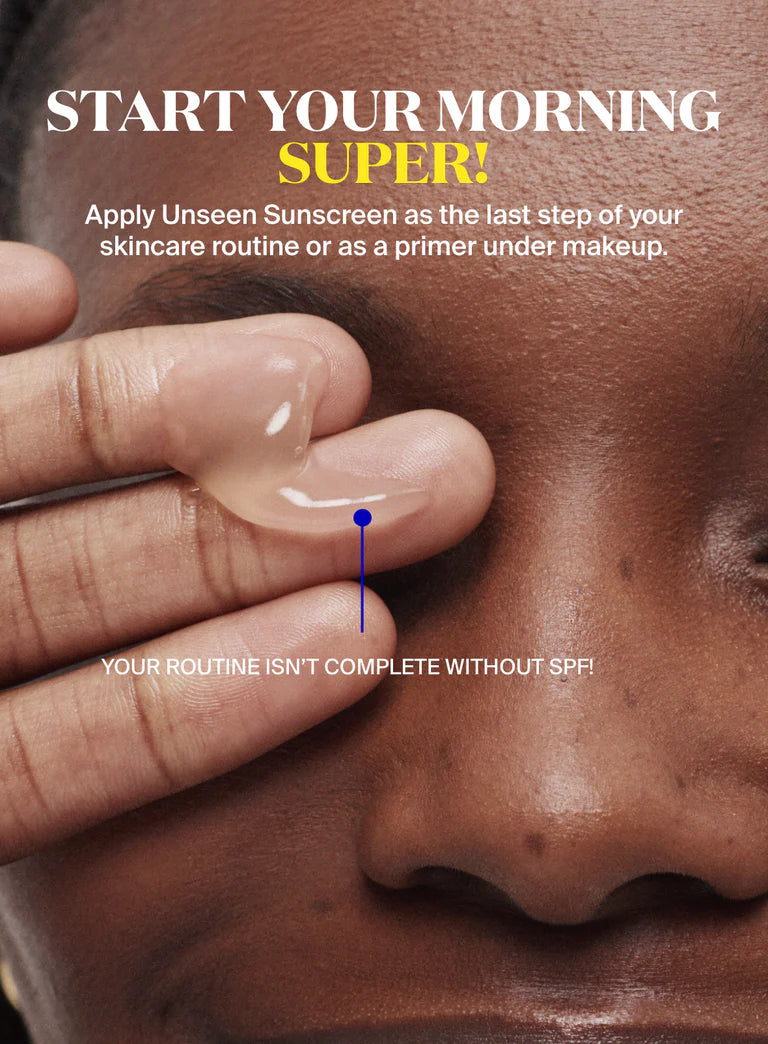 Supergoop! Mini/Travel Size Unseen Sunscreen SPF 50 Invisible Sun Protection for Face